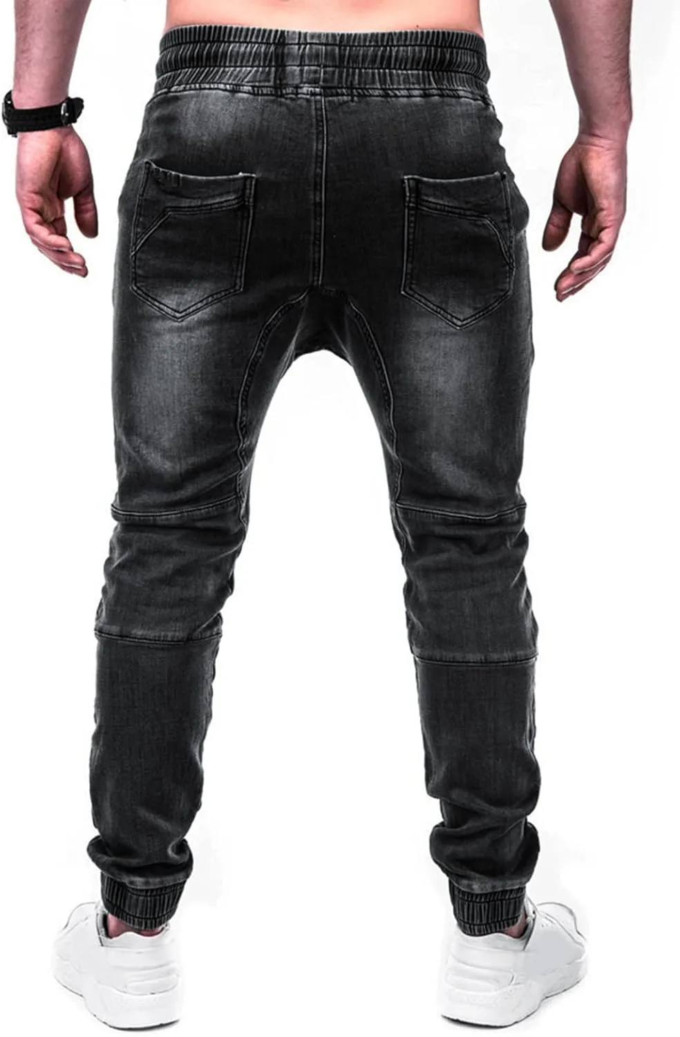 Jeans for Men Straight Fit Classic Comfort Flex Retro Jeans Pants Zipper Pockets Lightweight Denim Trousers