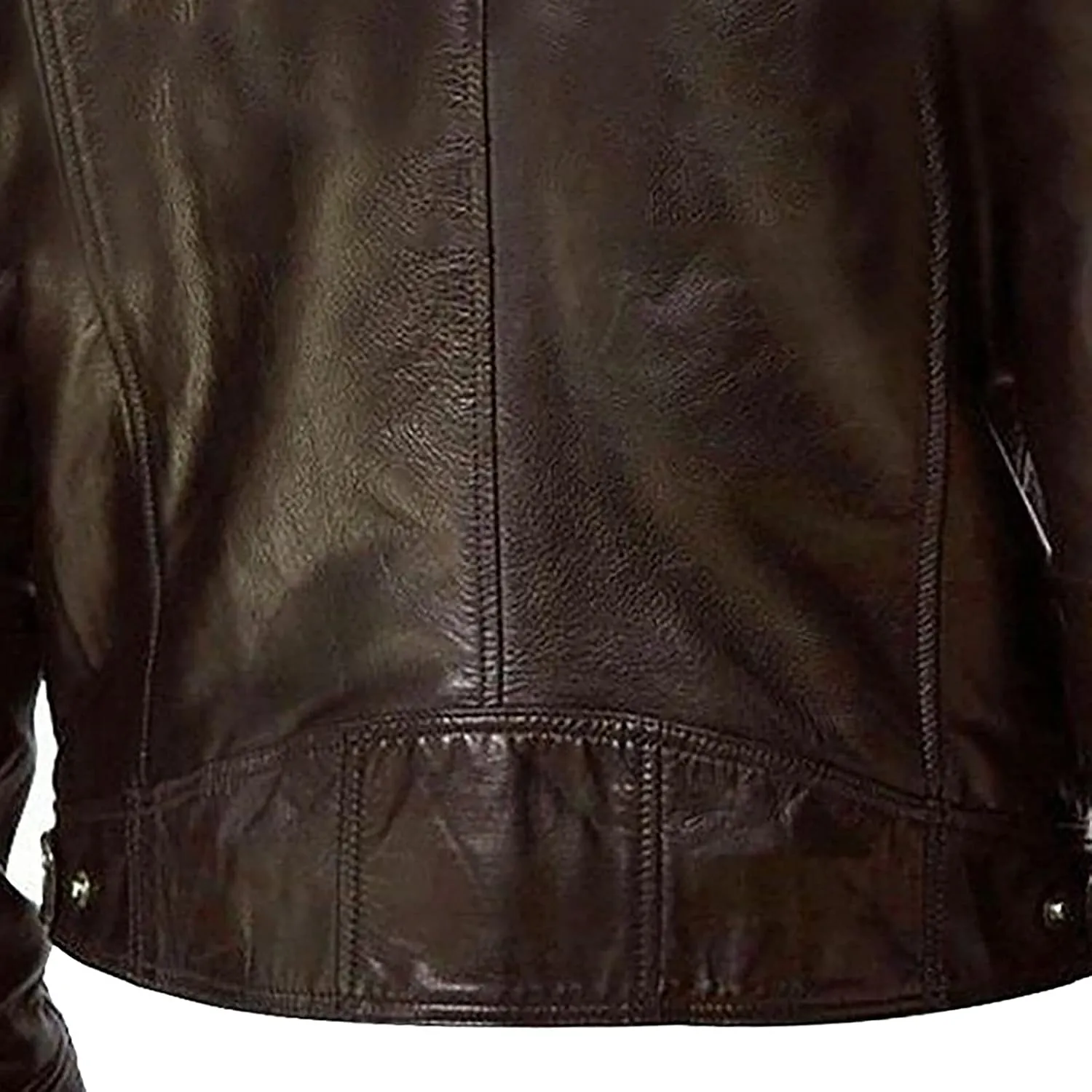 Leather Jacket Men Big And Tall Zip Up Stand Collar Jackets Cool Faux Leather Motocycle Coats Casual Stylish Outwear