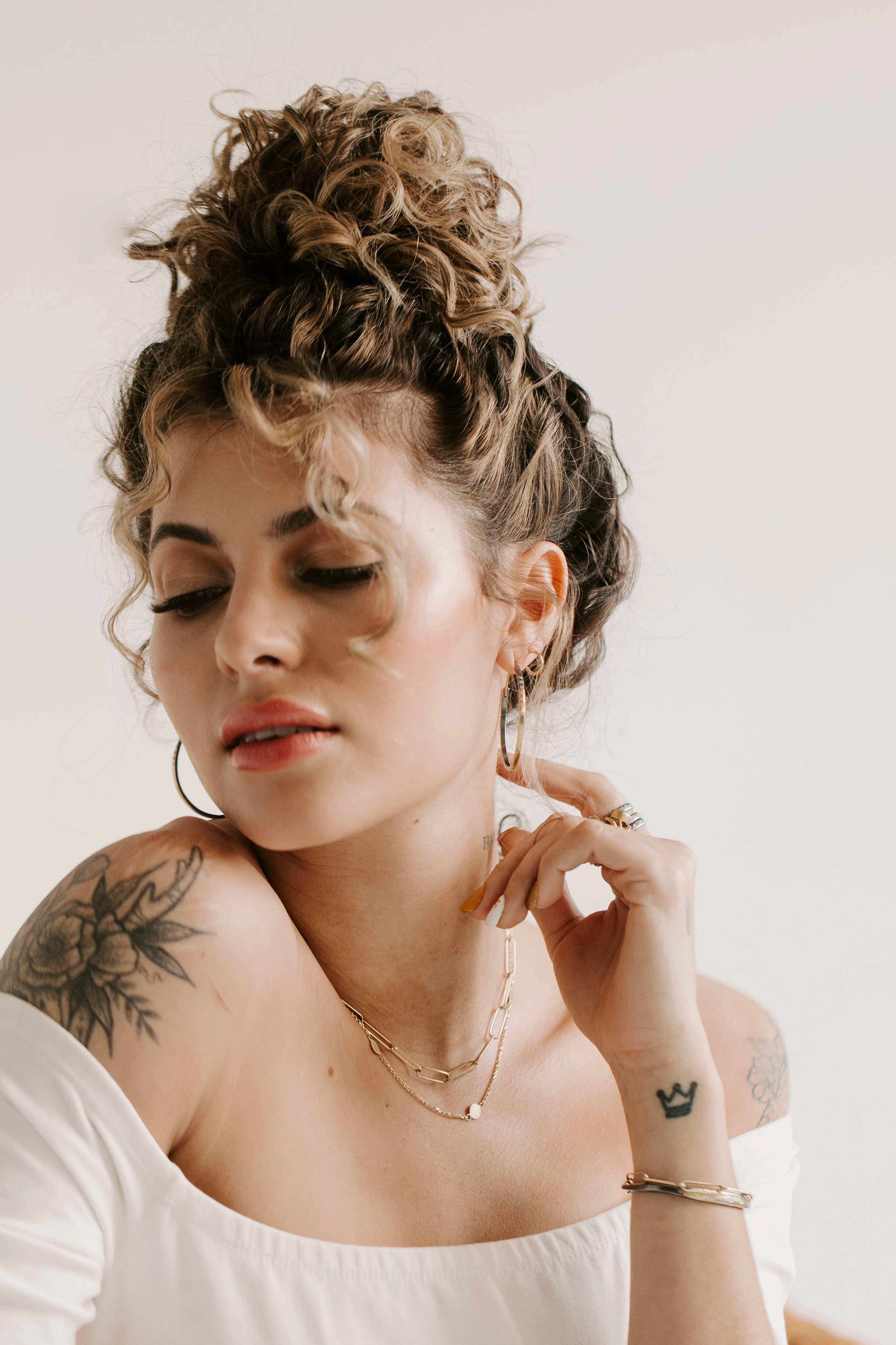 Miniest Hoop Earrings - 18k Gold, 22k Gold Dusted, Oxidized Silver