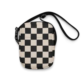 Retro Revival Checkerboard Crossbody Bag