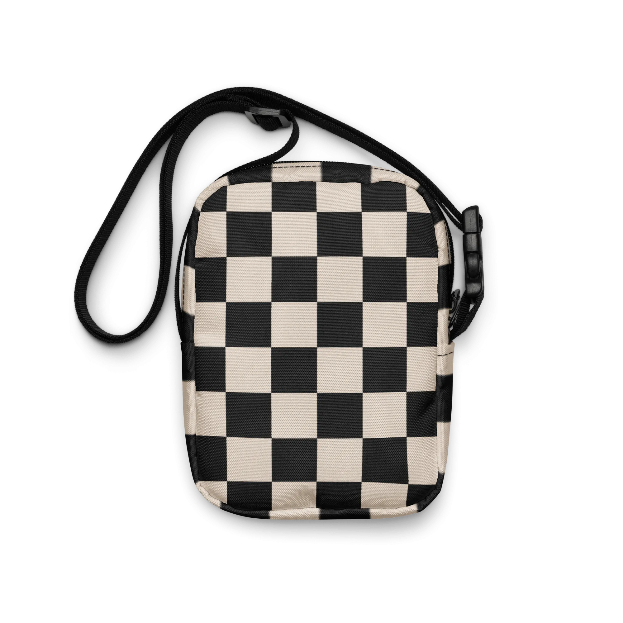 Retro Revival Checkerboard Crossbody Bag
