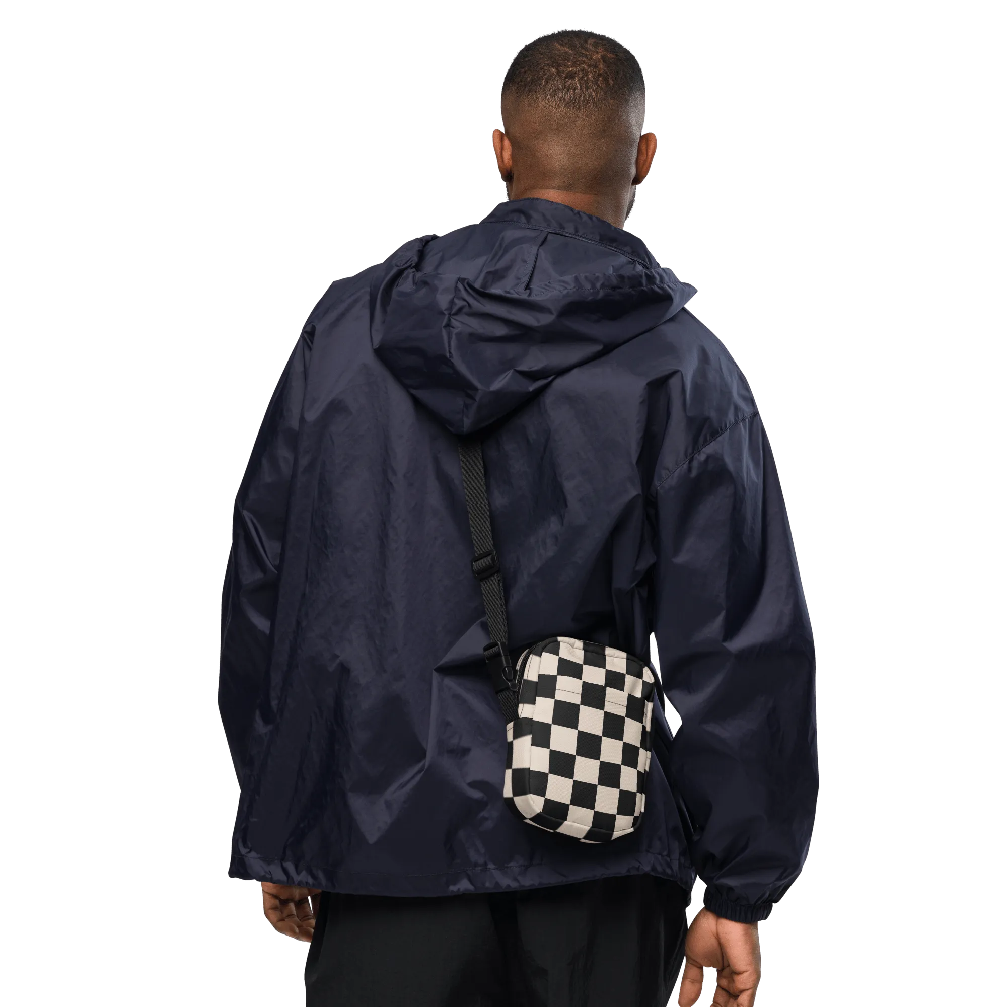 Retro Revival Checkerboard Crossbody Bag