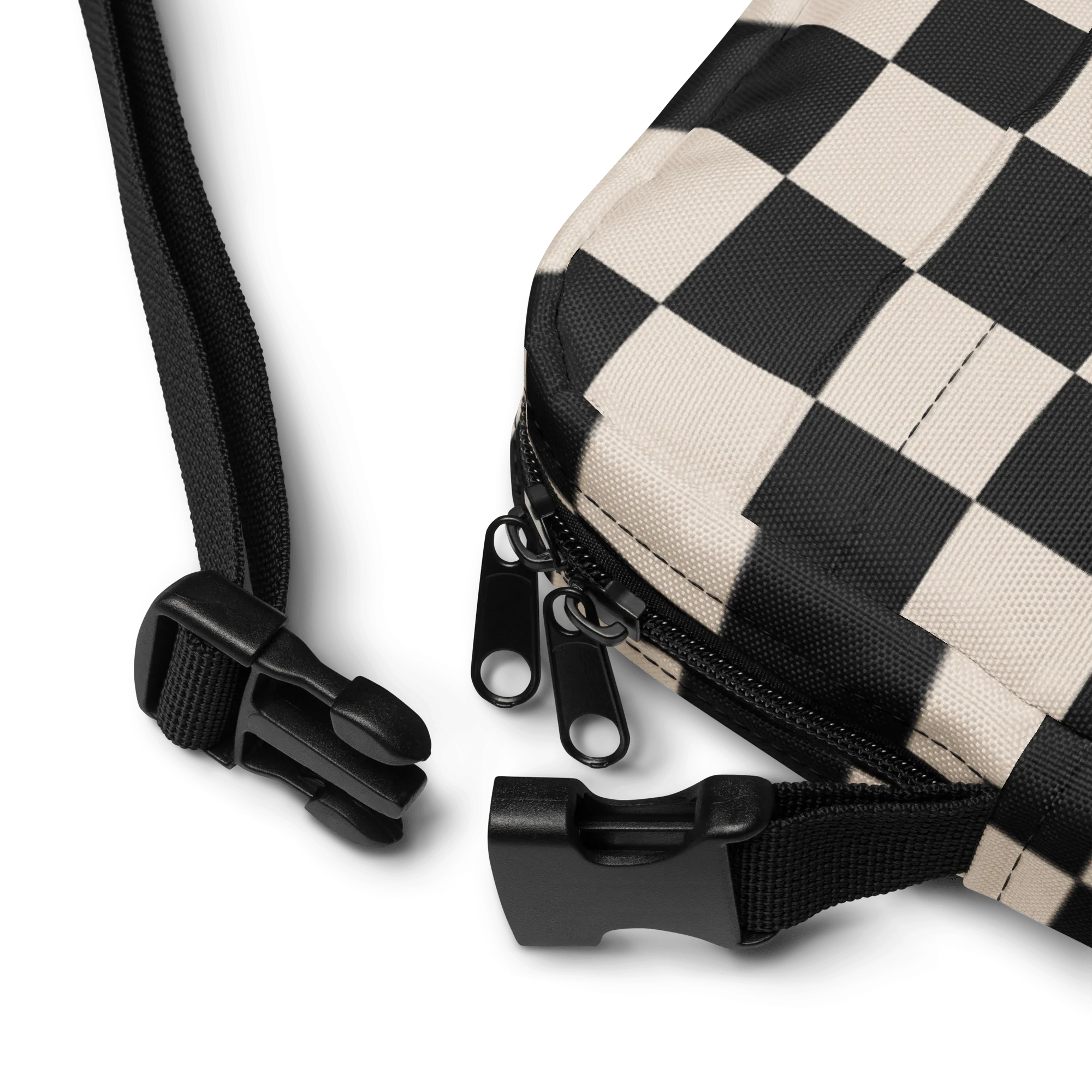 Retro Revival Checkerboard Crossbody Bag