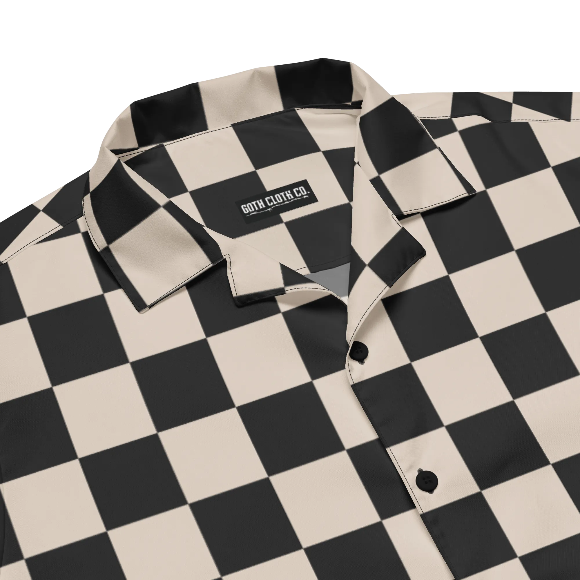 Retro Revival Checkered Button-Up Shirt