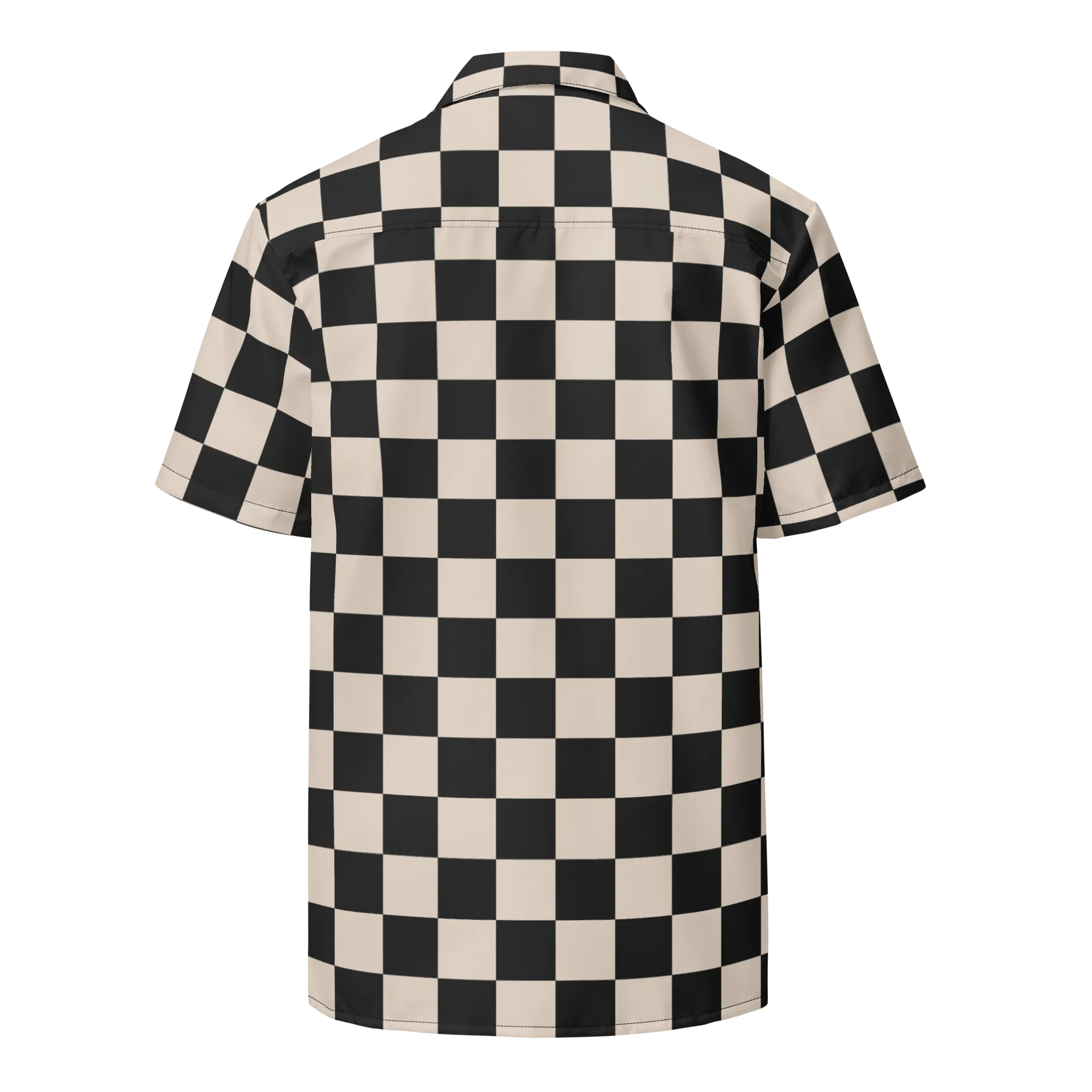 Retro Revival Checkered Button-Up Shirt