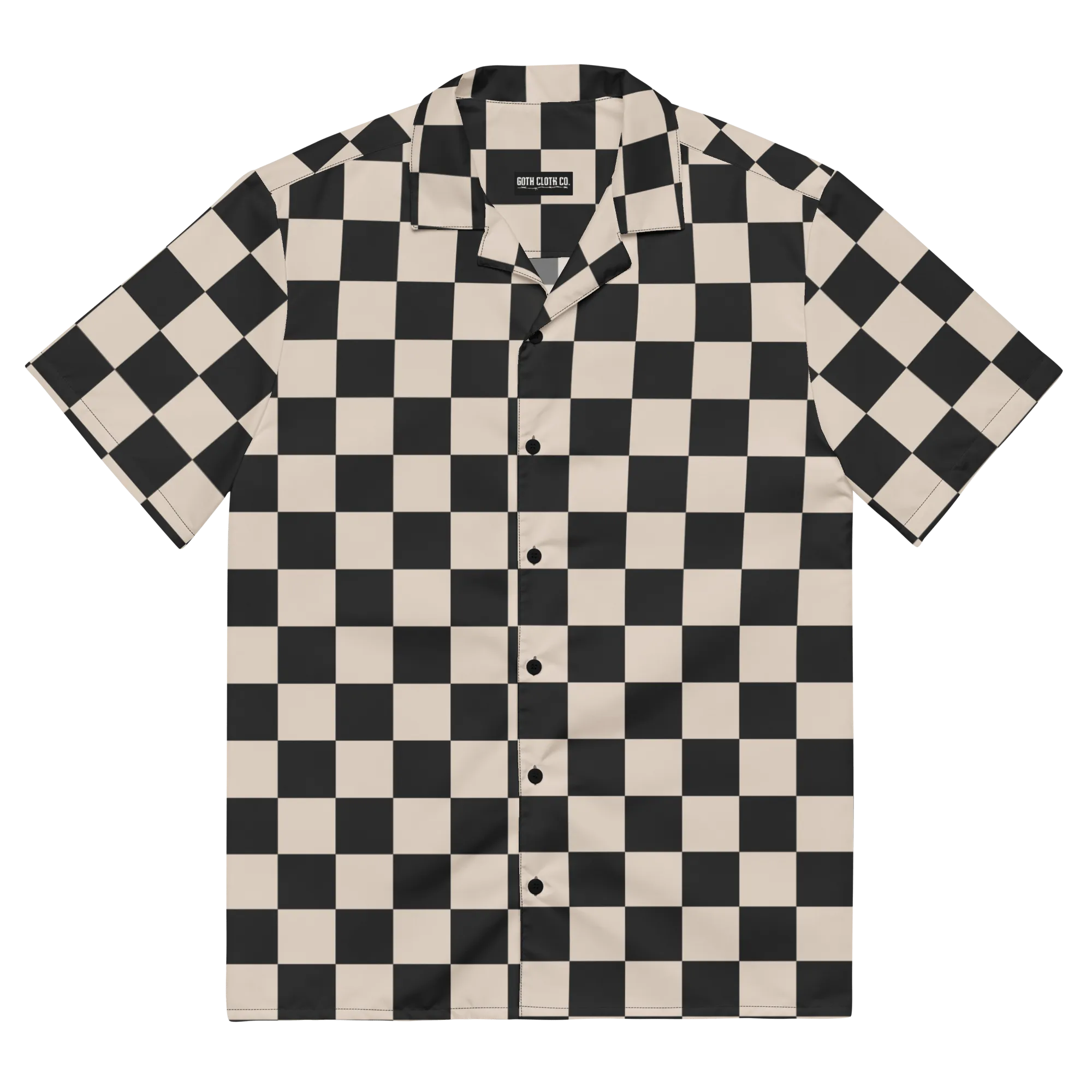 Retro Revival Checkered Button-Up Shirt