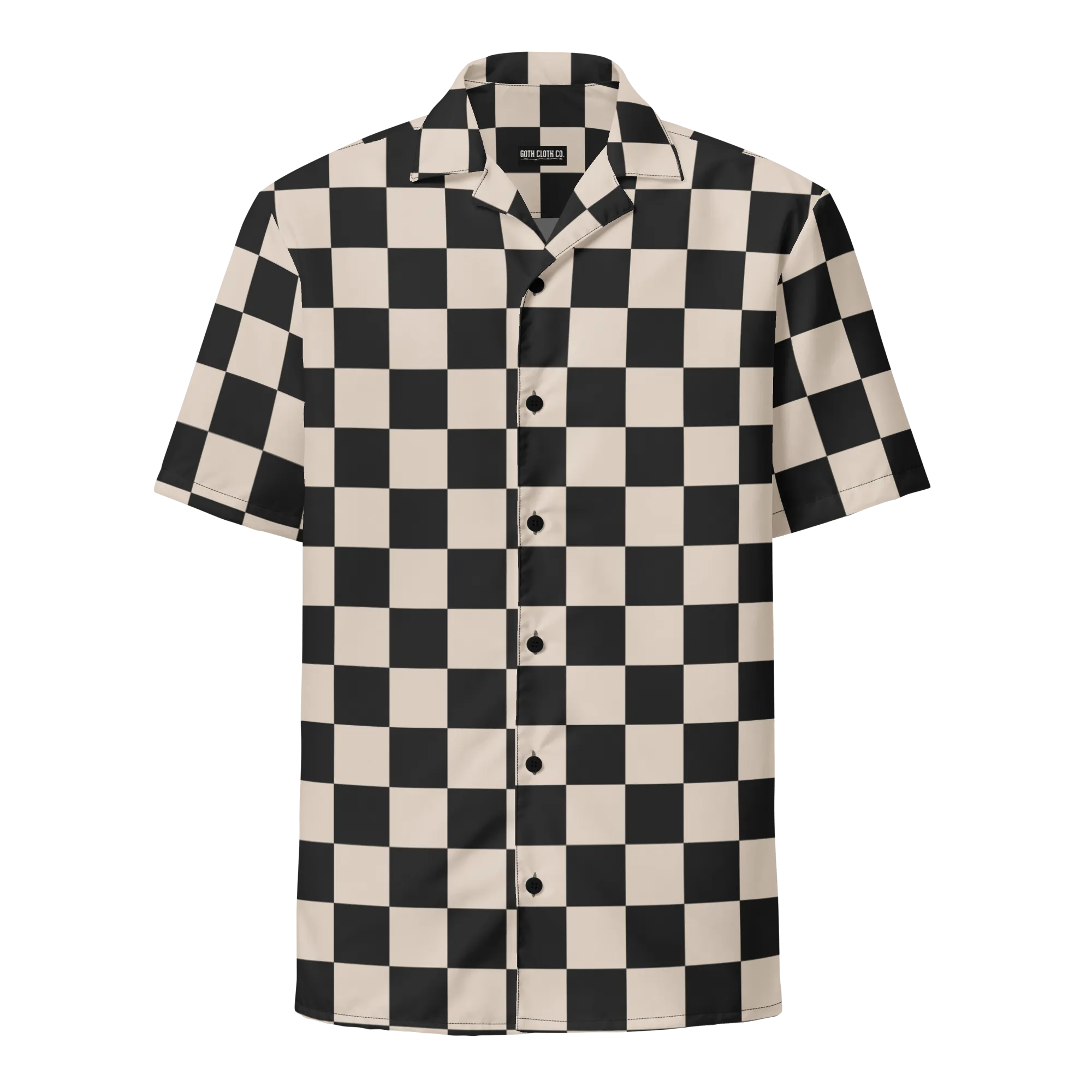 Retro Revival Checkered Button-Up Shirt