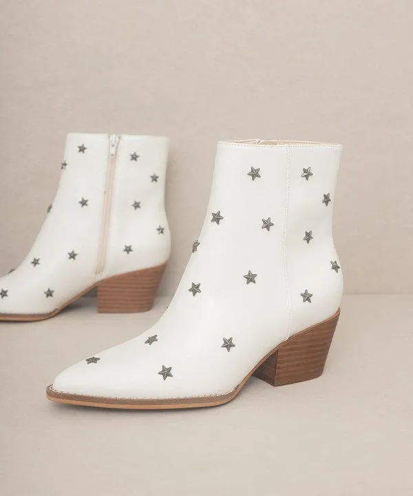 Star Studded Western Fashion Shoes Boots