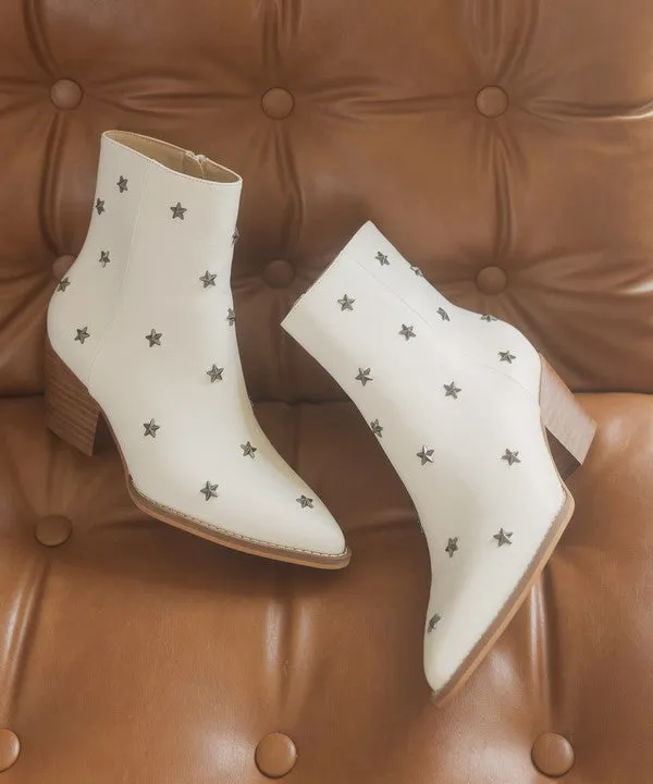 Star Studded Western Fashion Shoes Boots