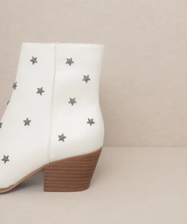 Star Studded Western Fashion Shoes Boots