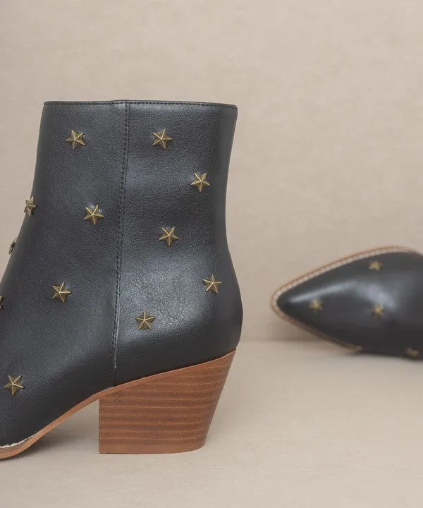 Star Studded Western Fashion Shoes Boots