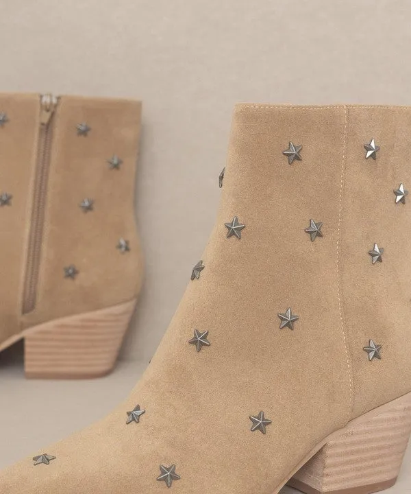 Star Studded Western Fashion Shoes Boots
