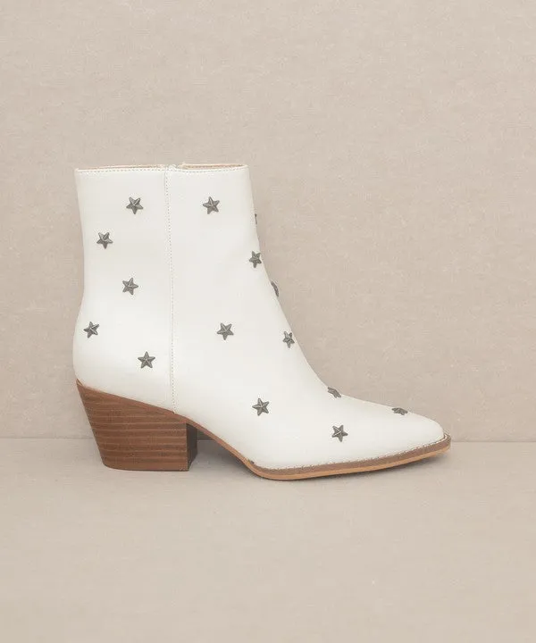 Star Studded Western Fashion Shoes Boots
